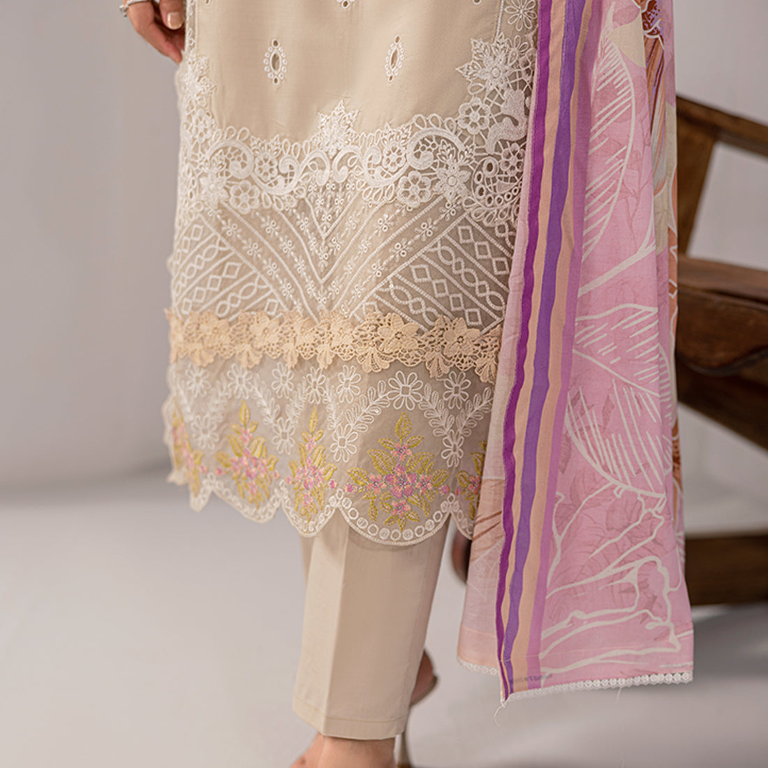 ZR-2430-A Zahra Rubab Chikan Kaari