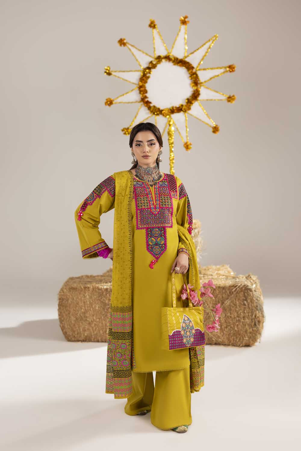 ZR-2614 | LIME YELLOW Zahra Rubab
