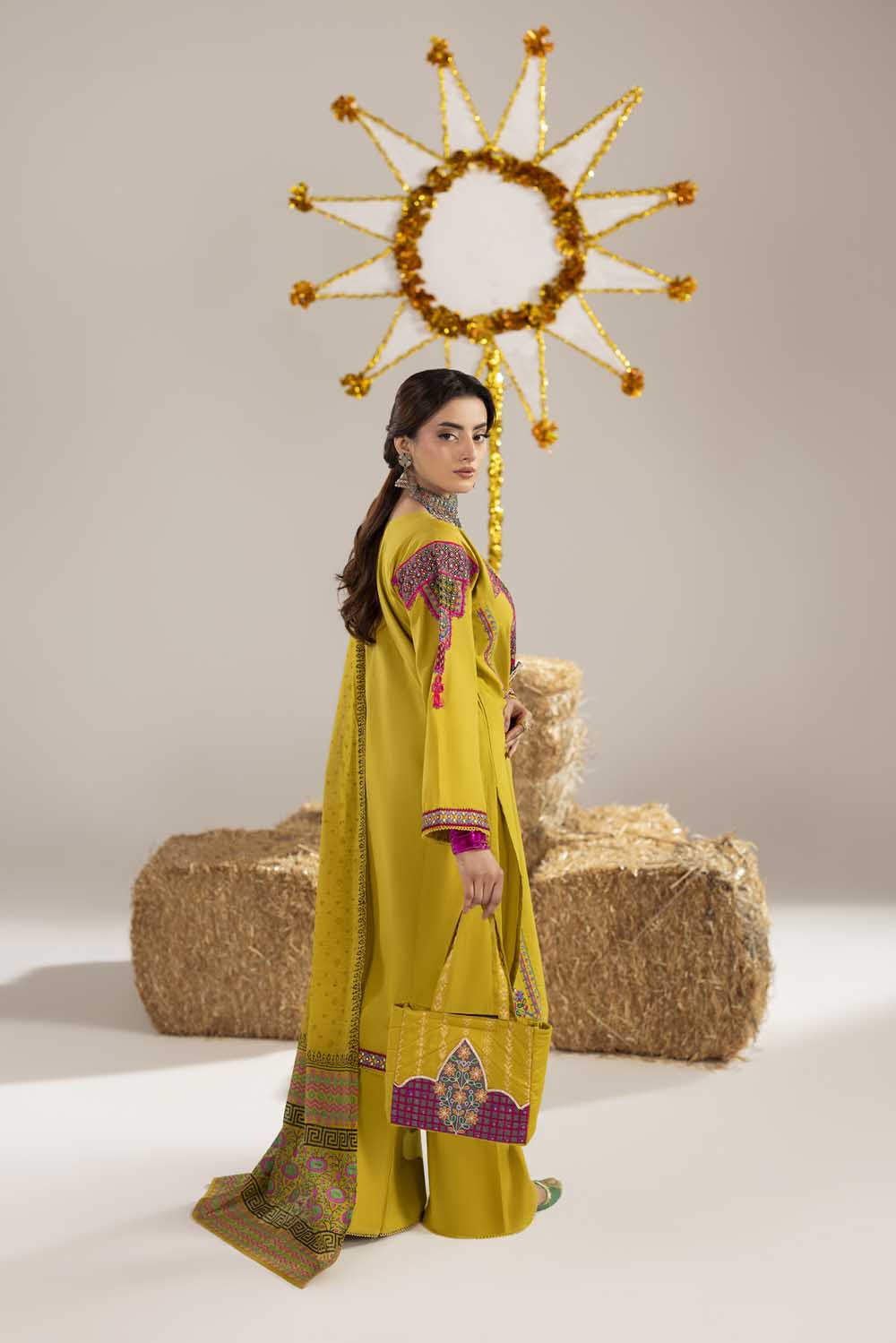 ZR-2614 | LIME YELLOW Zahra Rubab