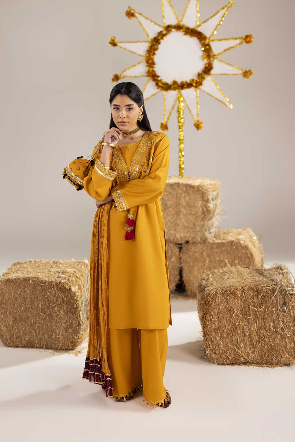 ZR-2612 | MUSTARD Zahra Rubab