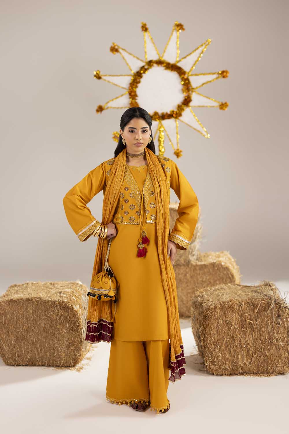 ZR-2612 | MUSTARD Zahra Rubab