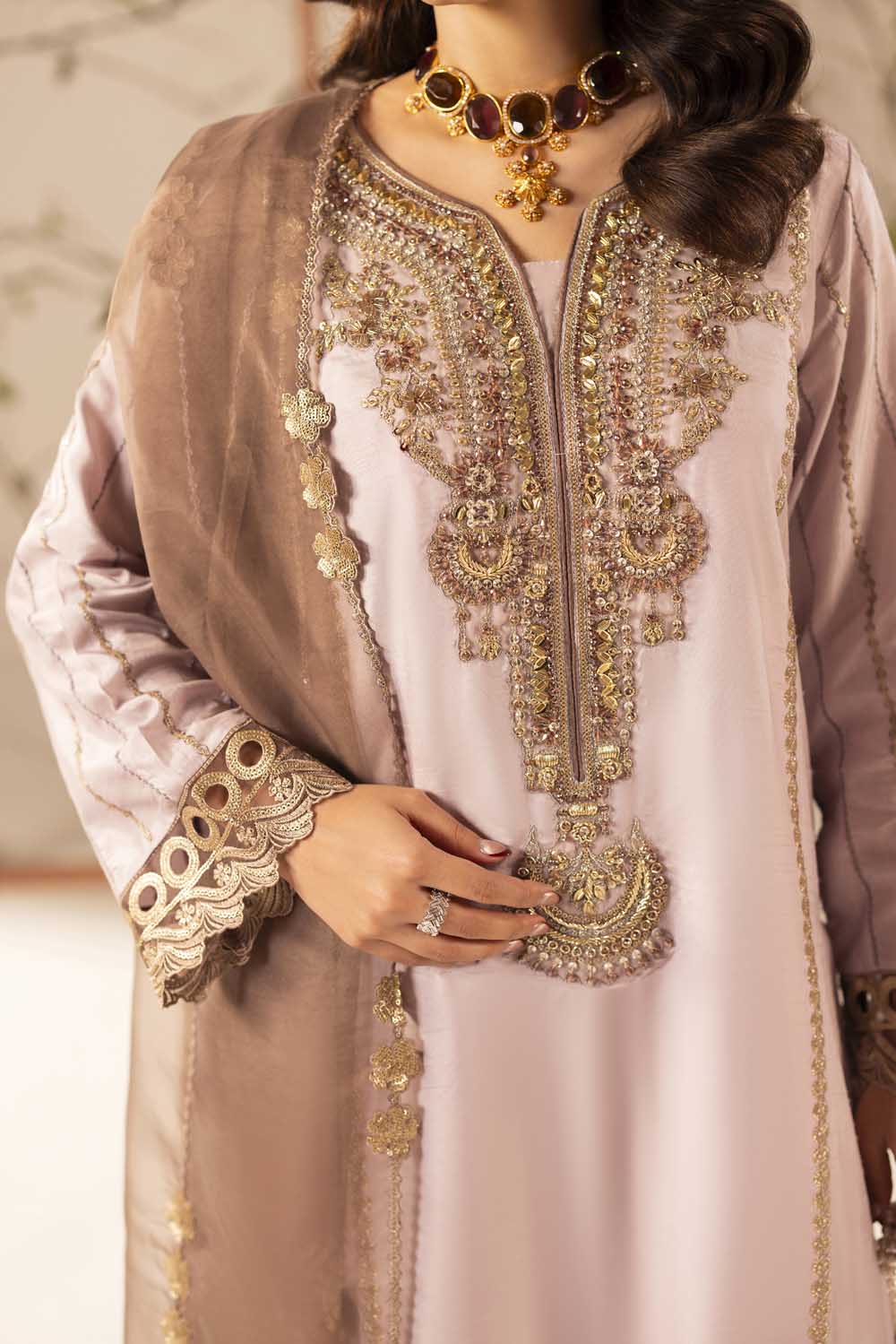 ZR-2608 | MAUVE PINK Zahra Rubab