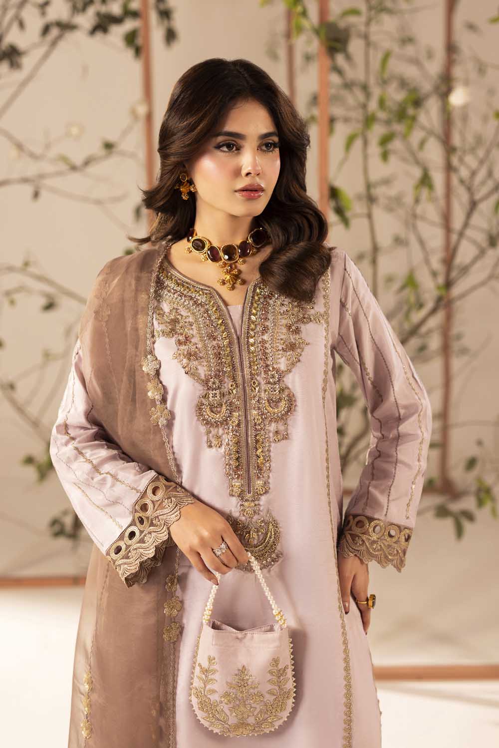 ZR-2608 | MAUVE PINK Zahra Rubab