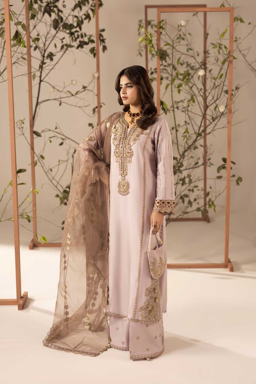 ZR-2608 | MAUVE PINK Zahra Rubab
