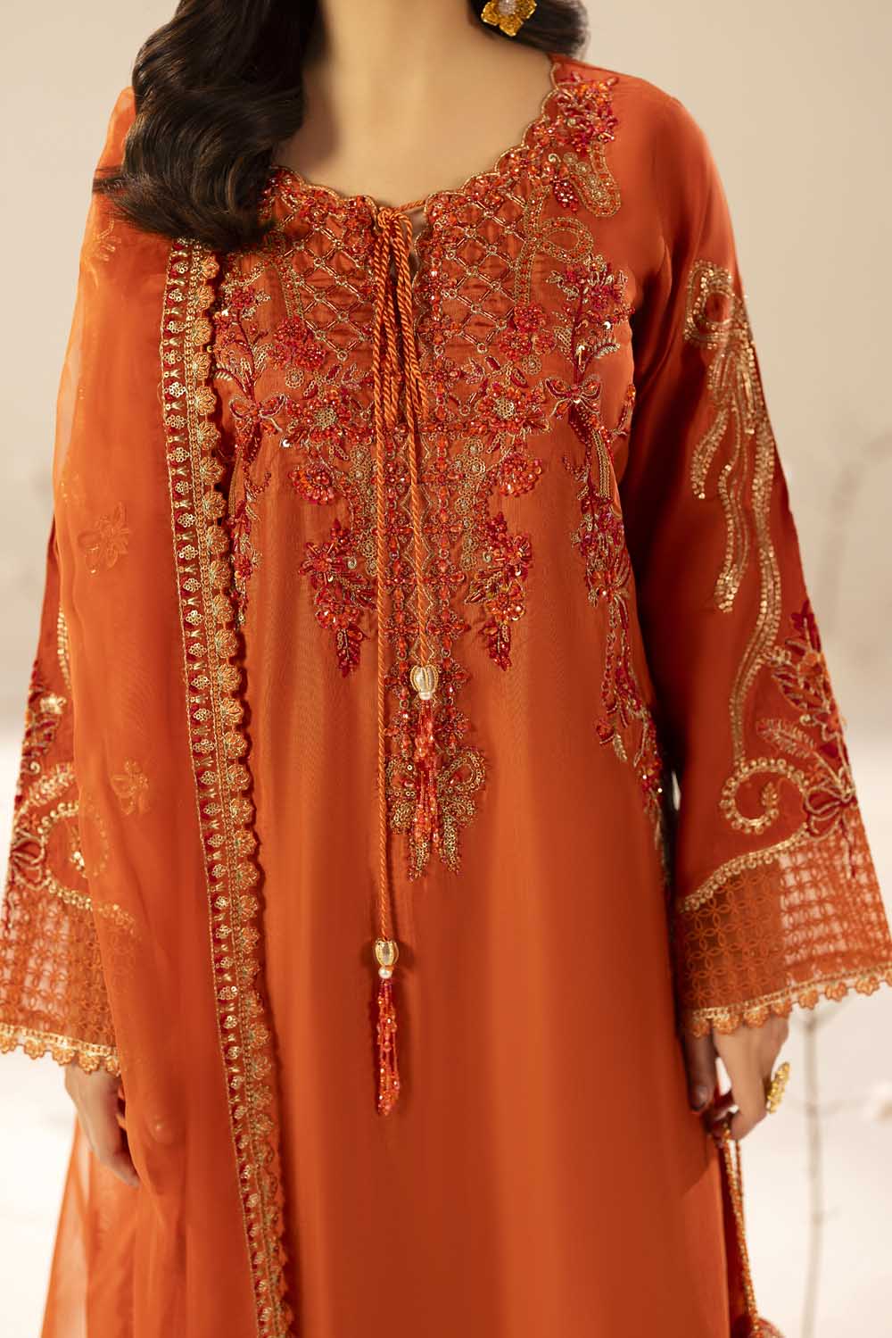 ZR-2610 | BURNT ORANGE Zahra Rubab