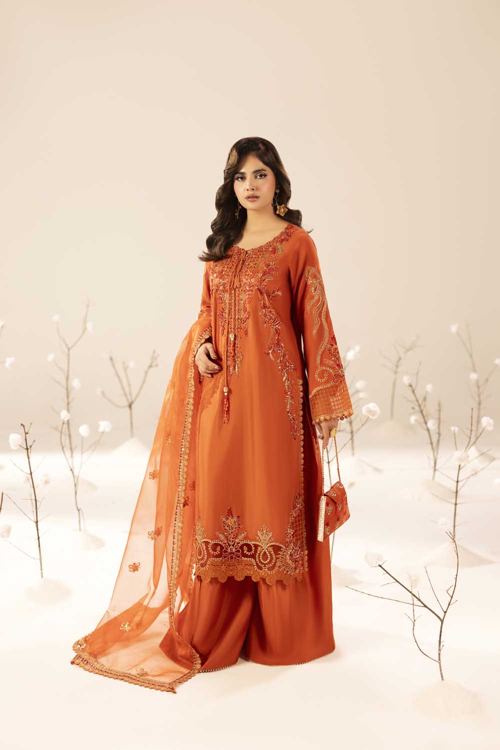 ZR-2610 | BURNT ORANGE Zahra Rubab