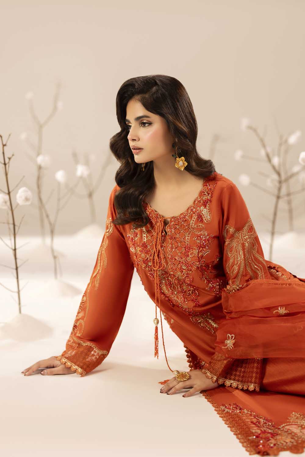 ZR-2610 | BURNT ORANGE Zahra Rubab