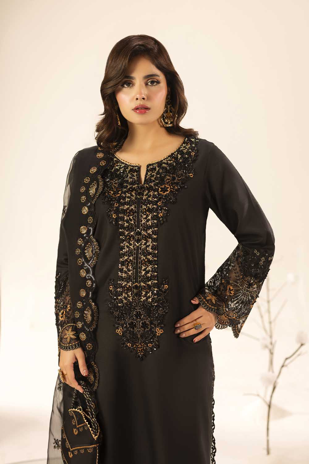 ZR-2607 | BLACK Zahra Rubab