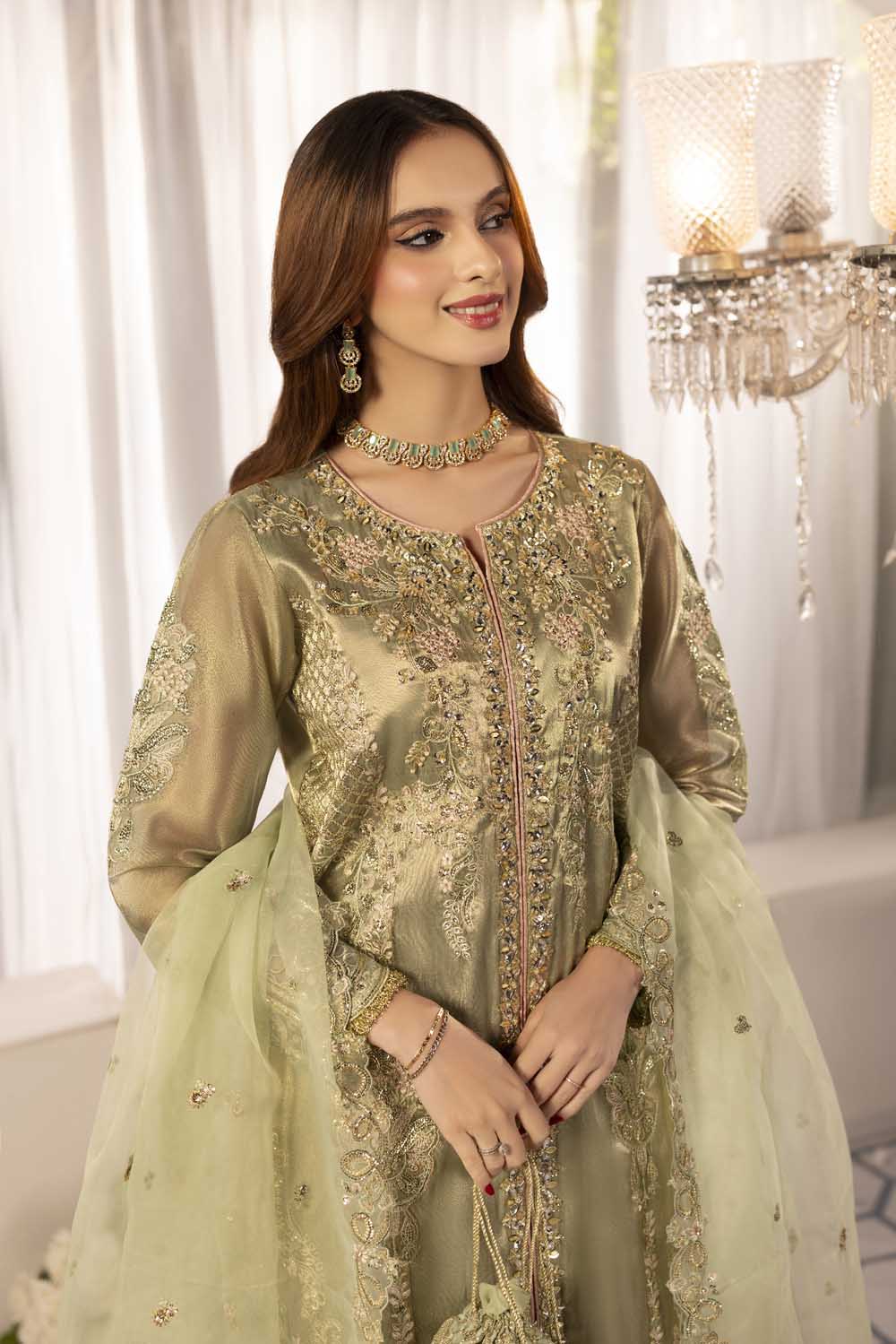 ZR-2573 | SAGE GREEN Zahra Rubab