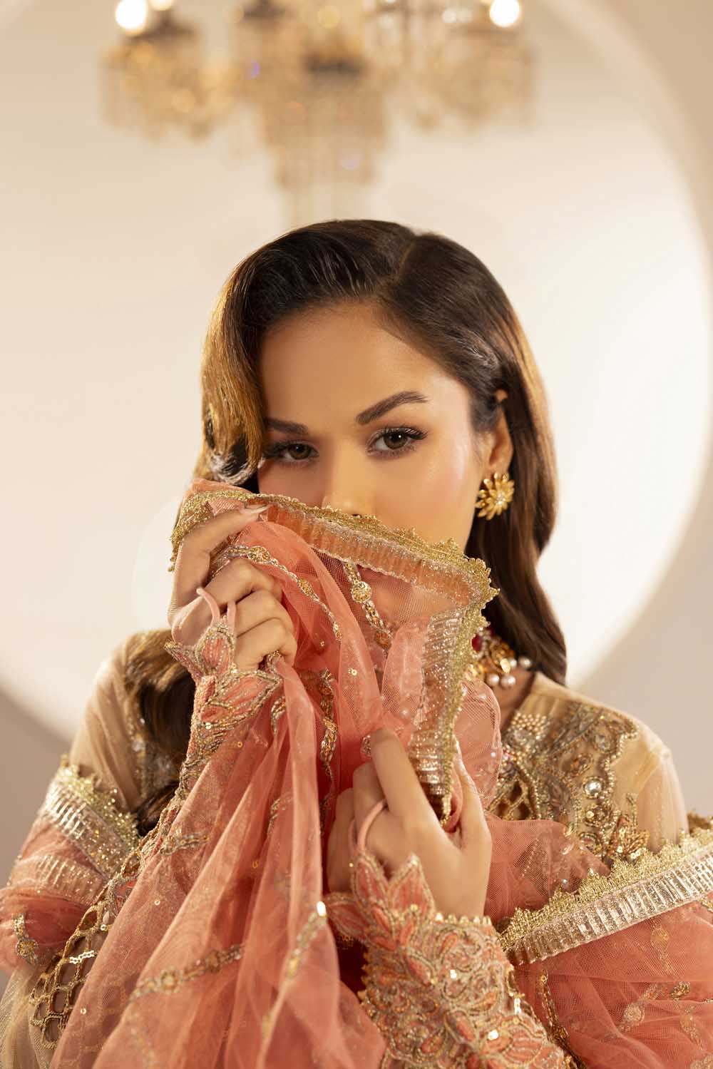 ZR-2588 | OMBRE PEACH Zahra Rubab