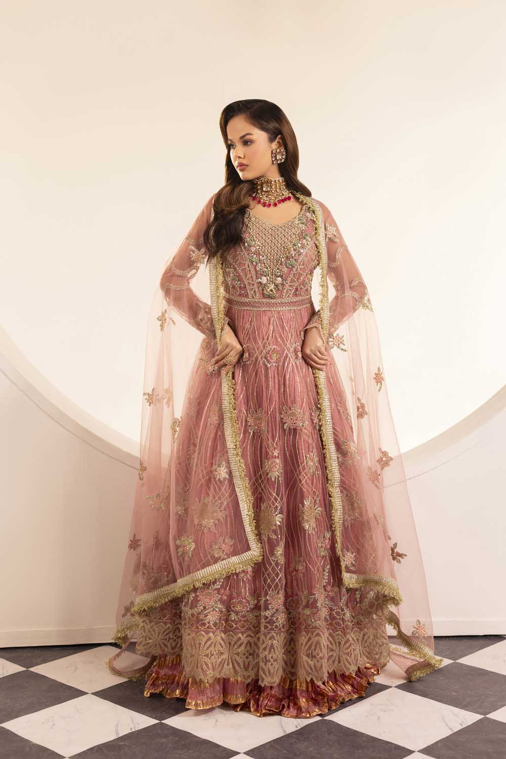 ZR-2586 | ROSE PINK Zahra Rubab