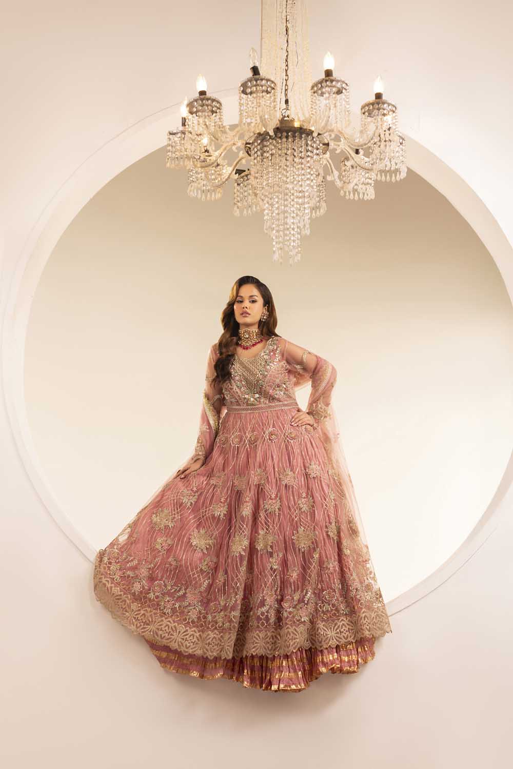 ZR-2586 | ROSE PINK Zahra Rubab