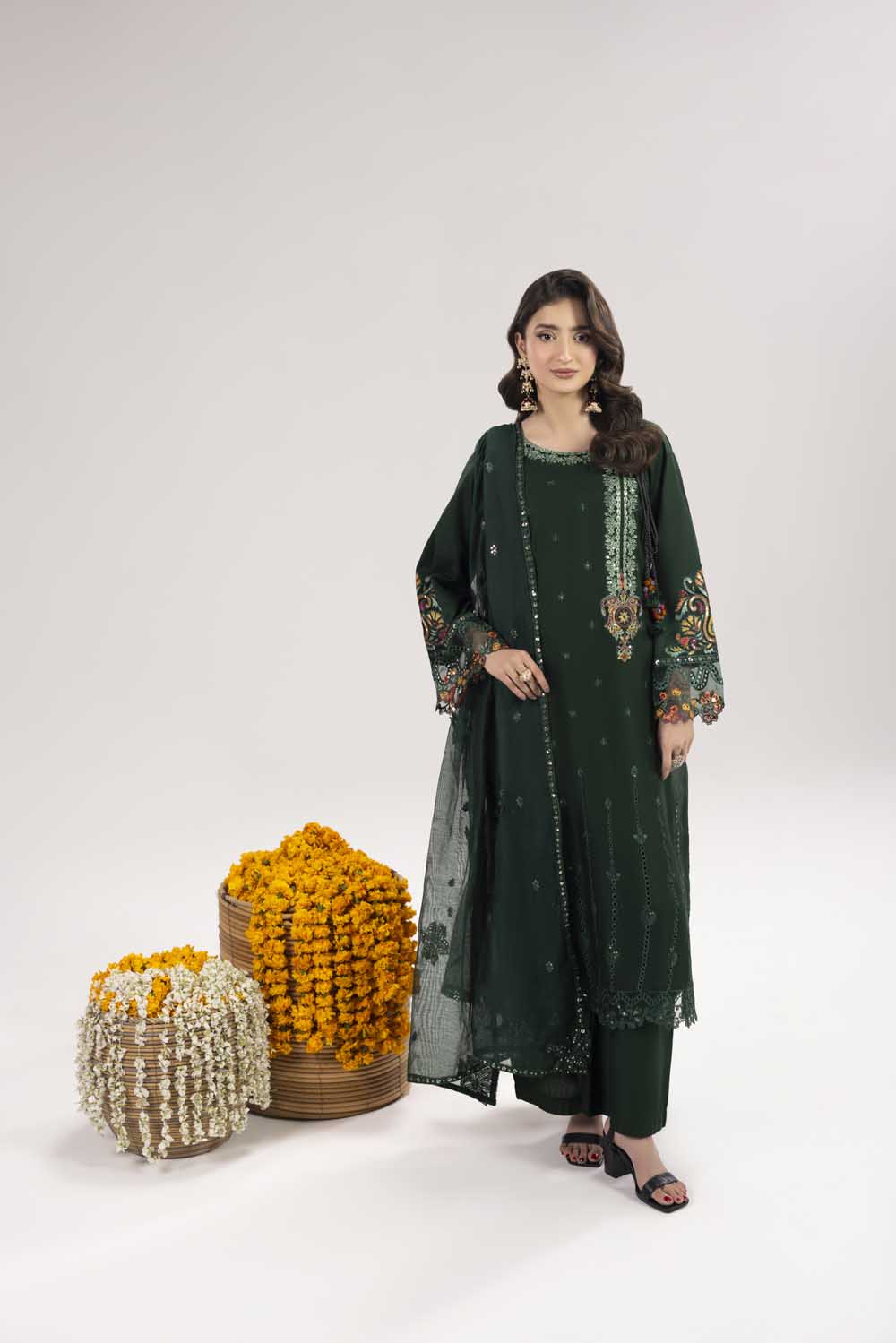 ZR-2618 | BOTTLE GREEN Zahra Rubab