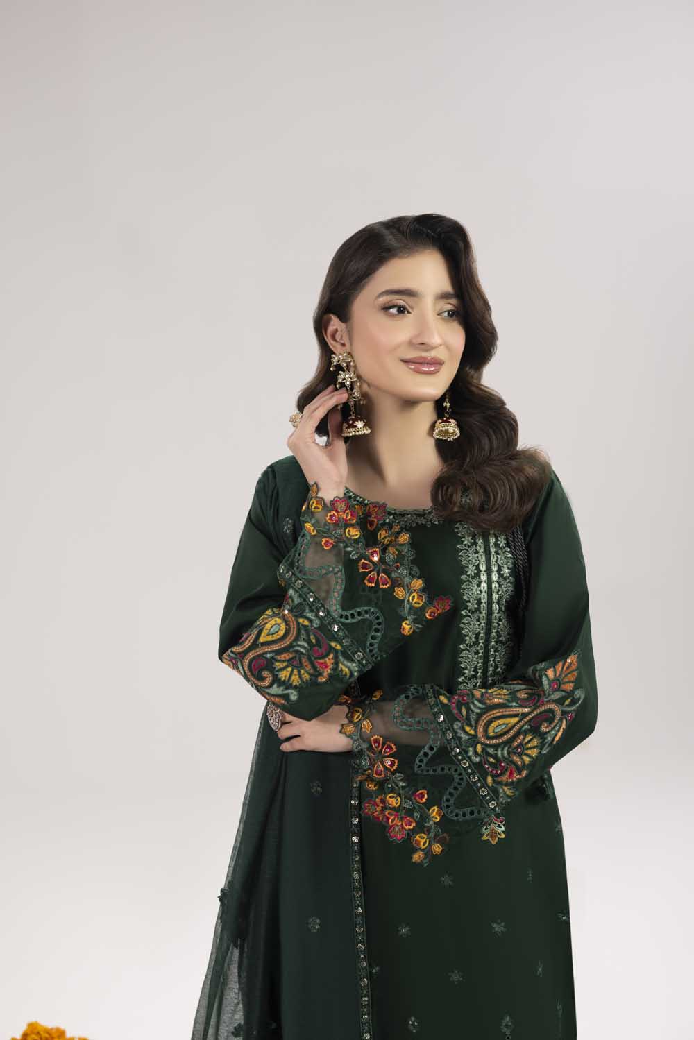 ZR-2618 | BOTTLE GREEN Zahra Rubab