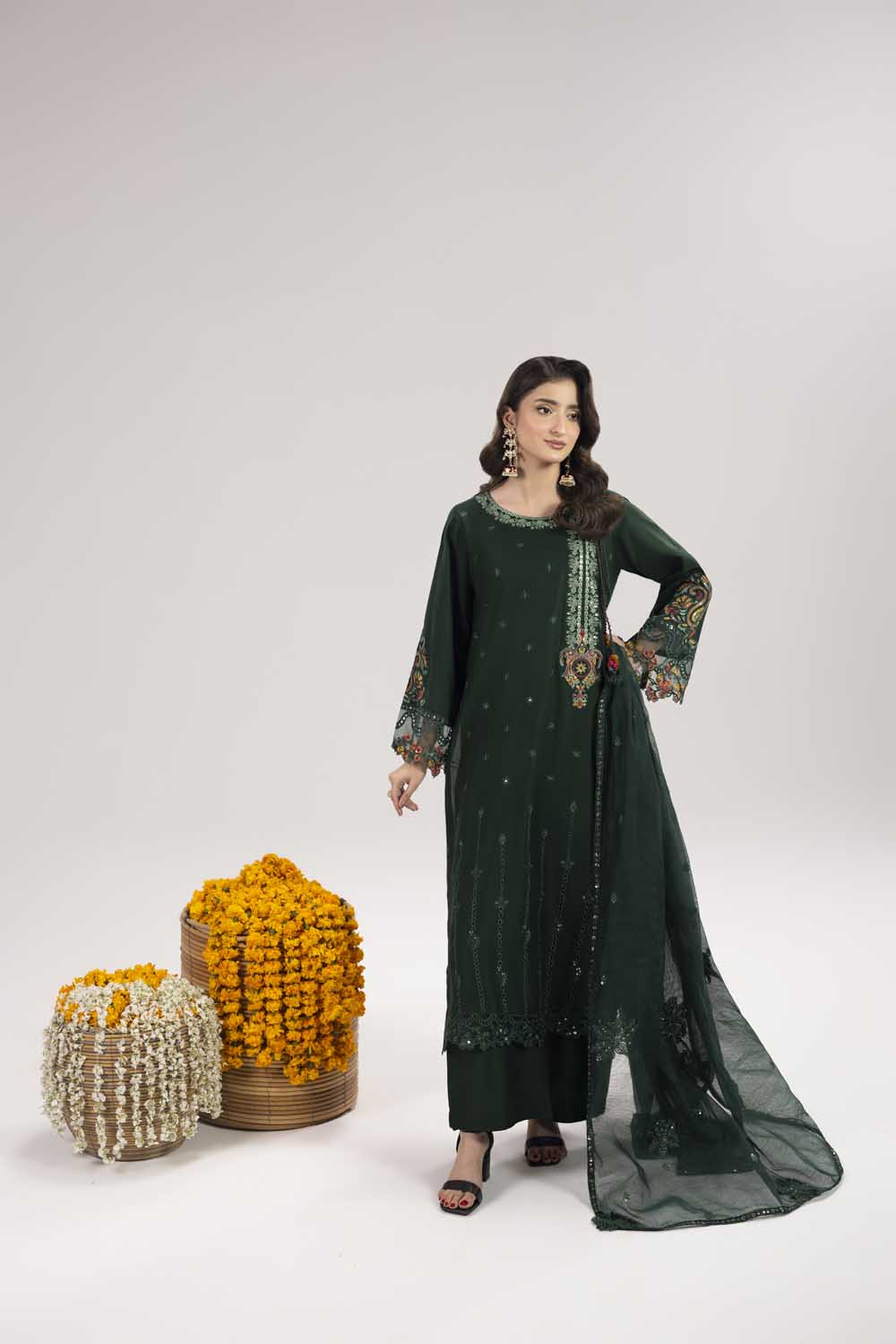 ZR-2618 | BOTTLE GREEN Zahra Rubab