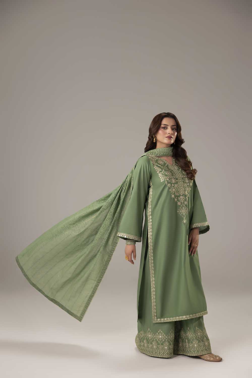 ZR-2632 | MINT GREEN Zahra Rubab