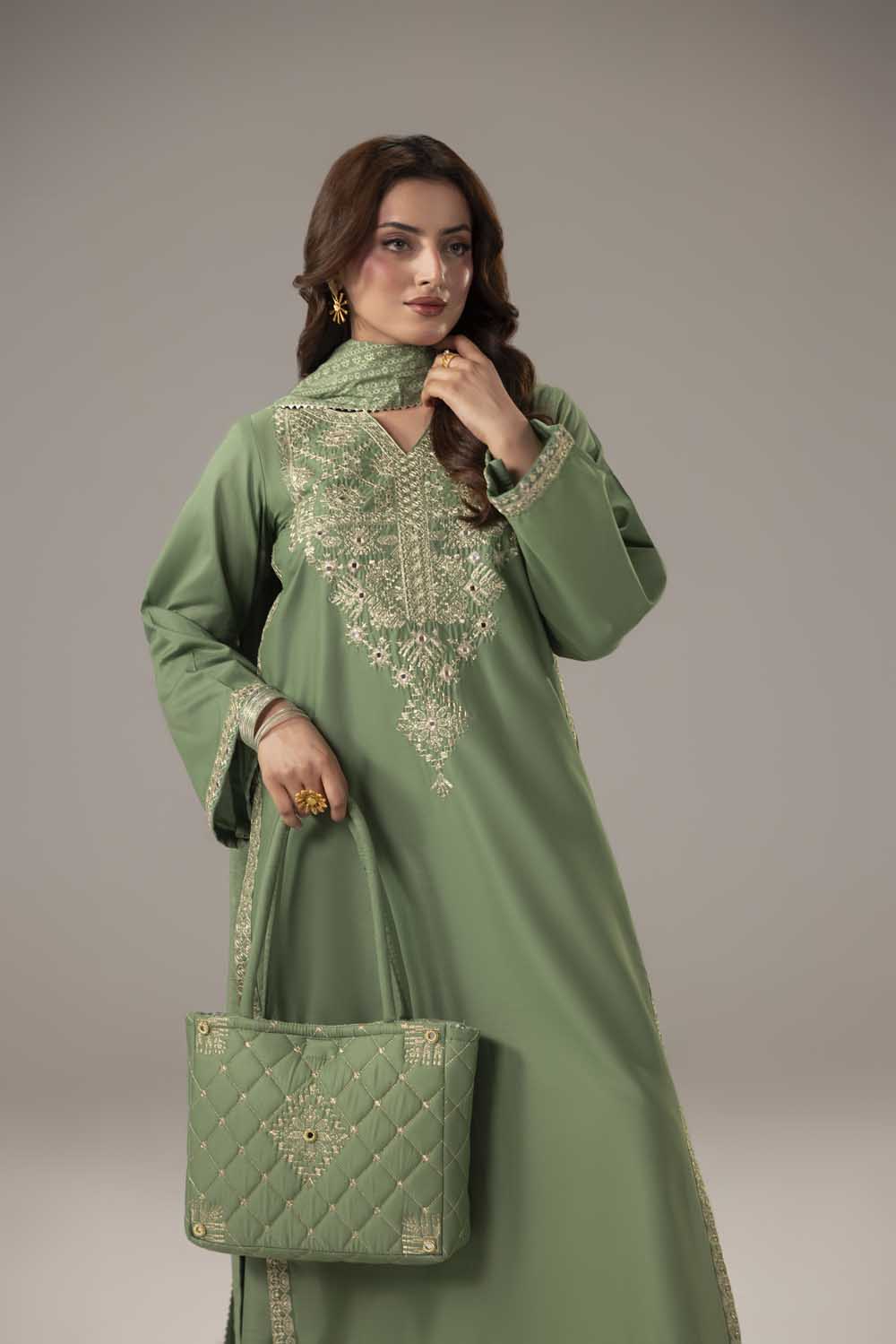 ZR-2632 | MINT GREEN Zahra Rubab