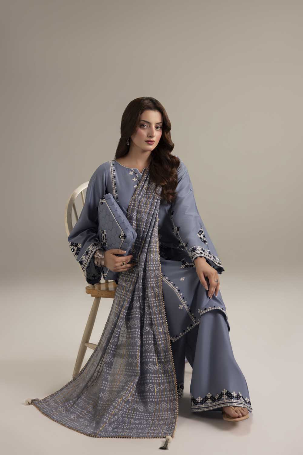 ZR-2630 | DENIM BLUE Zahra Rubab