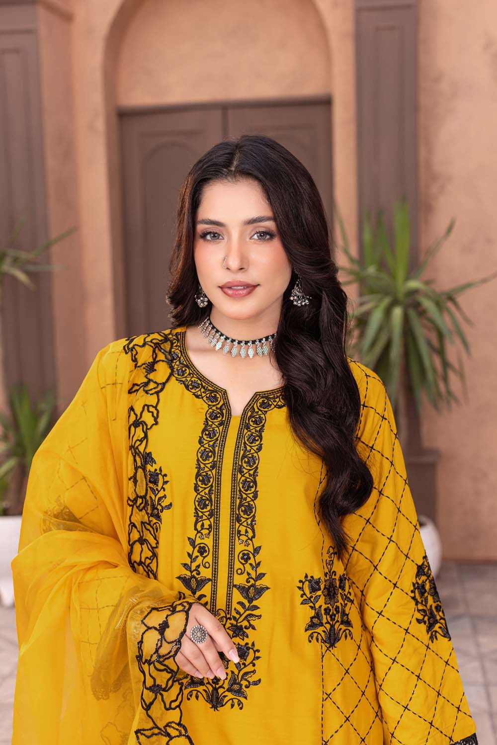 ZR-2580 | MUSTARD Zahra Rubab