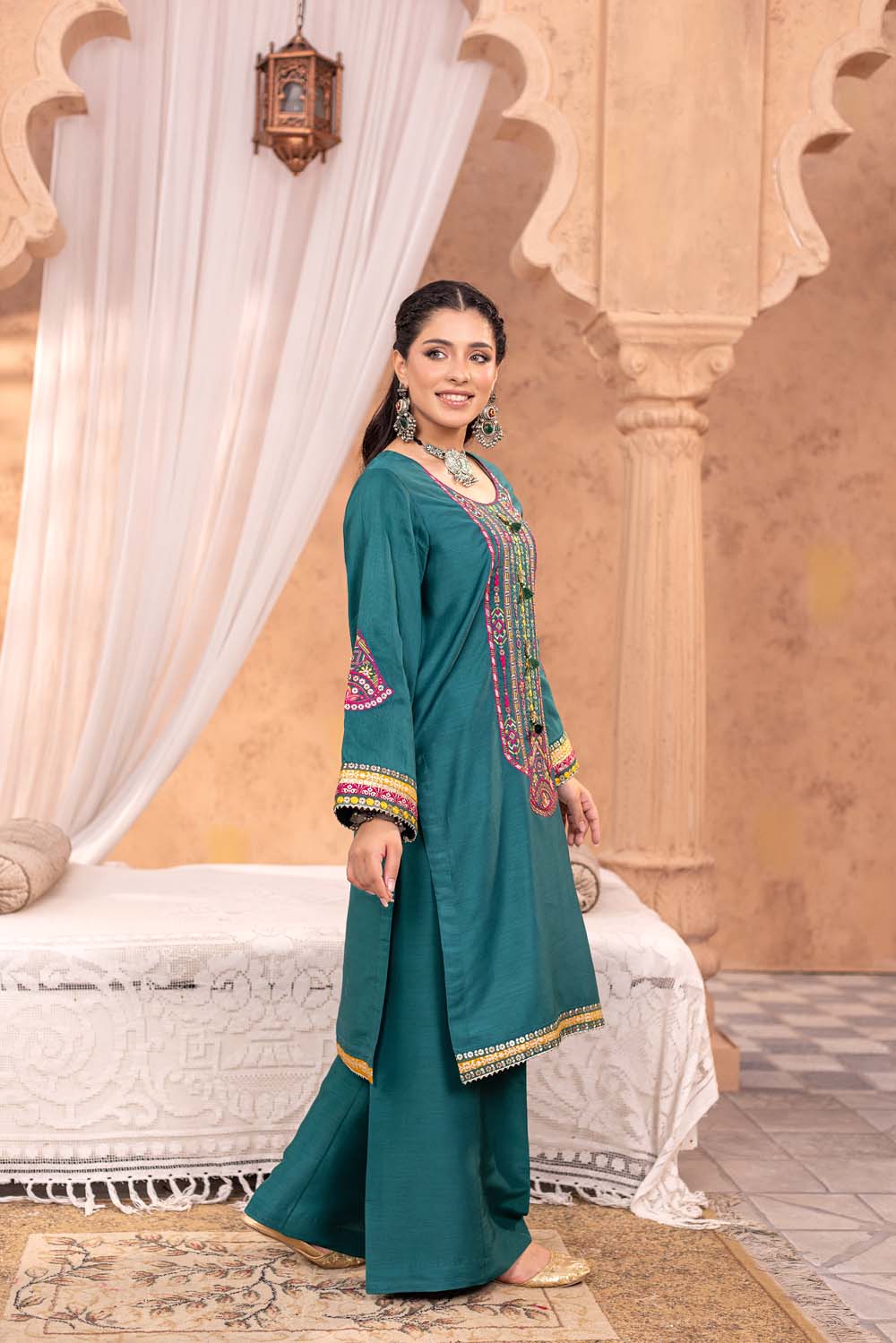 ZR-2584 | SEA-GREEN Zahra Rubab