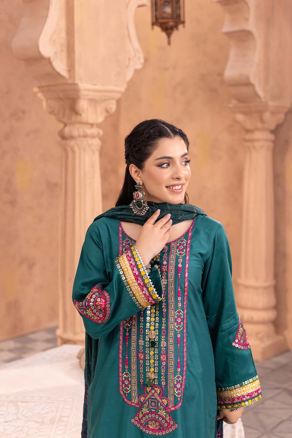 ZR-2584 | SEA-GREEN Zahra Rubab