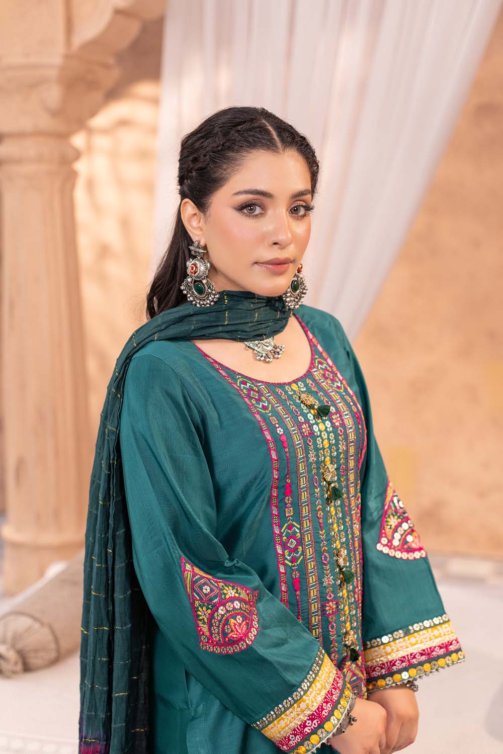 ZR-2584 | SEA-GREEN Zahra Rubab