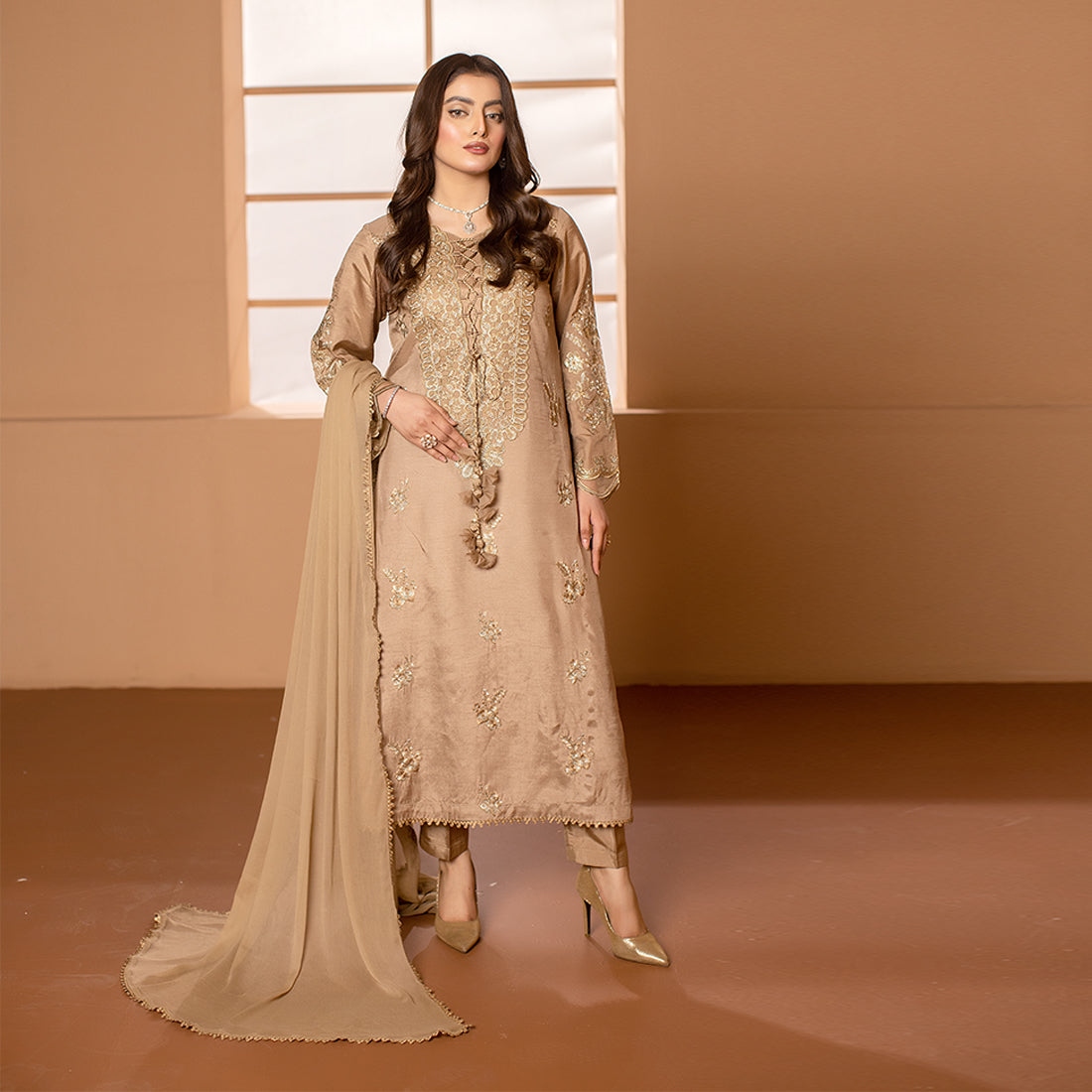 ZR-2508 | Beige Zahra Rubab