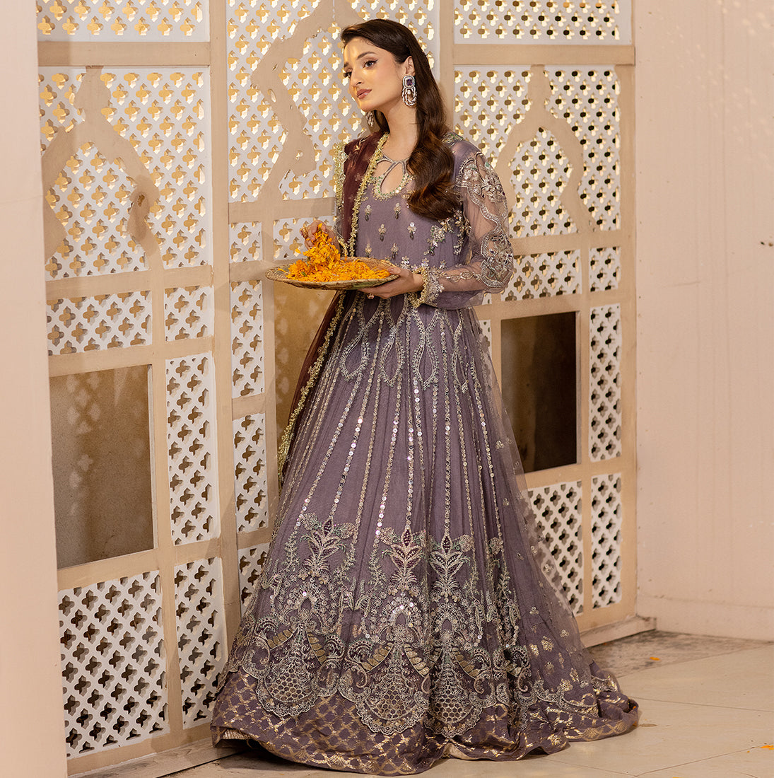 ZR-2449 | Mauve | 3 PC Zahra Rubab