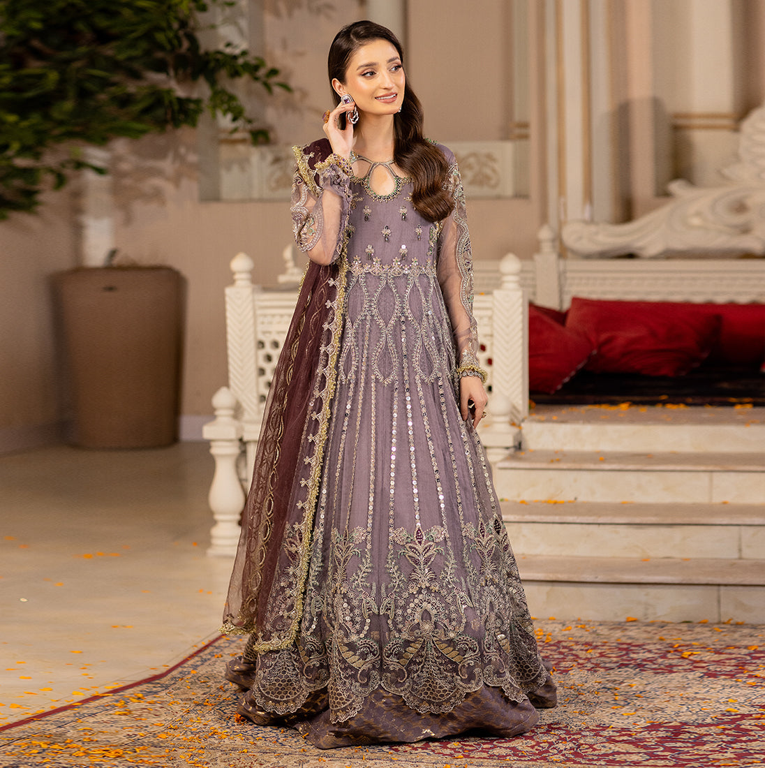 ZR-2449 | Mauve | 3 PC Zahra Rubab