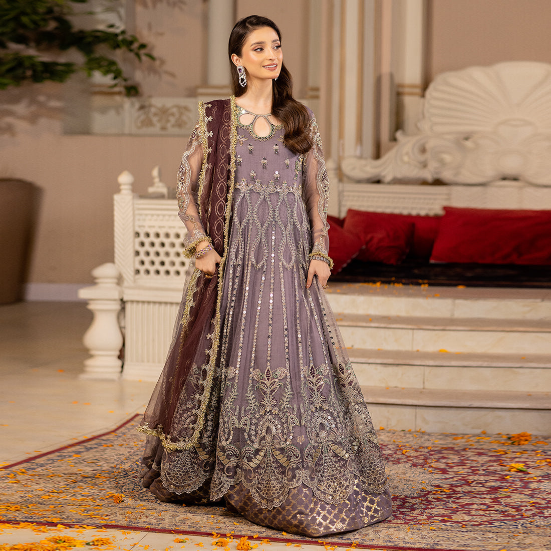 ZR-2449 | Mauve | 3 PC Zahra Rubab