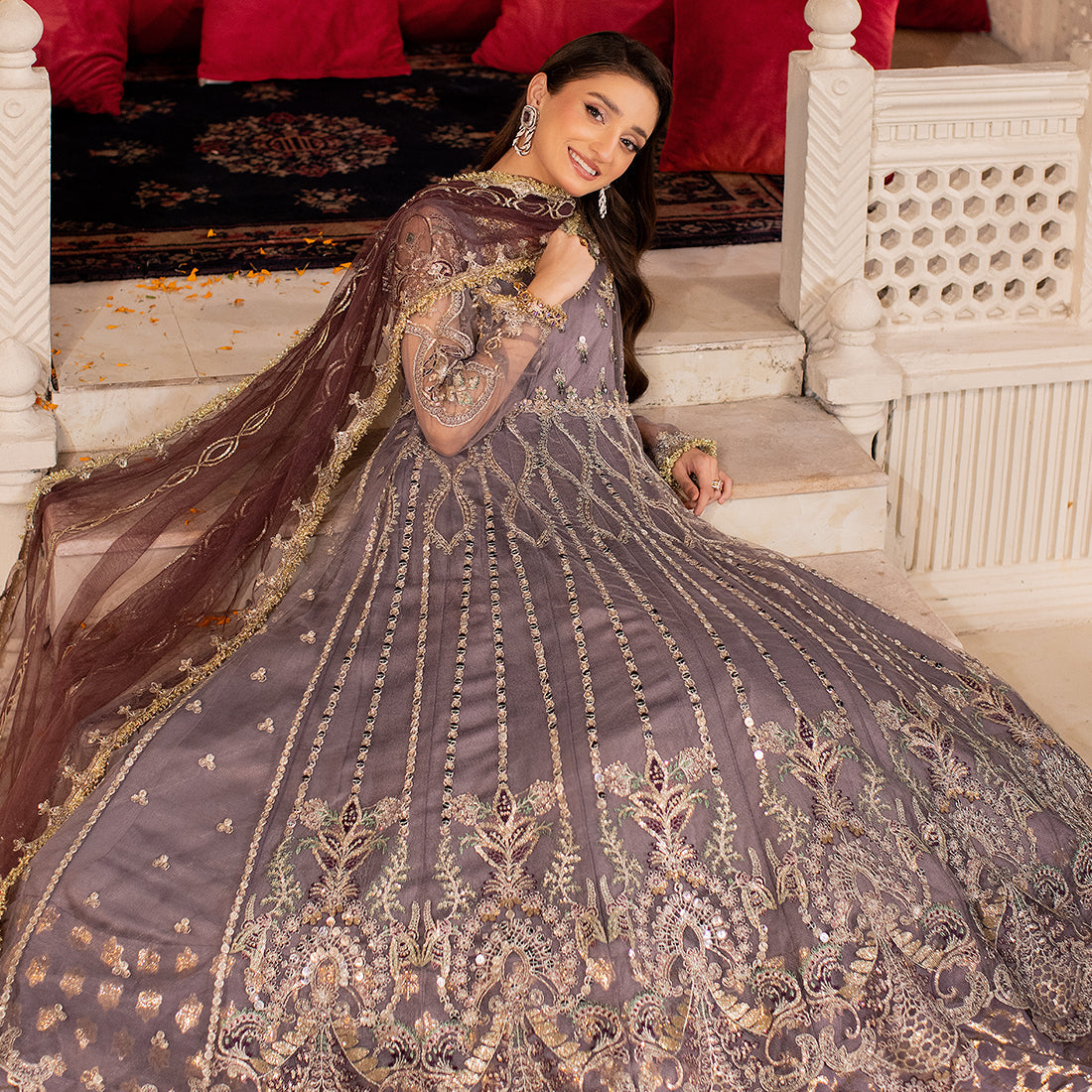 ZR-2449 | Mauve | 3 PC Zahra Rubab