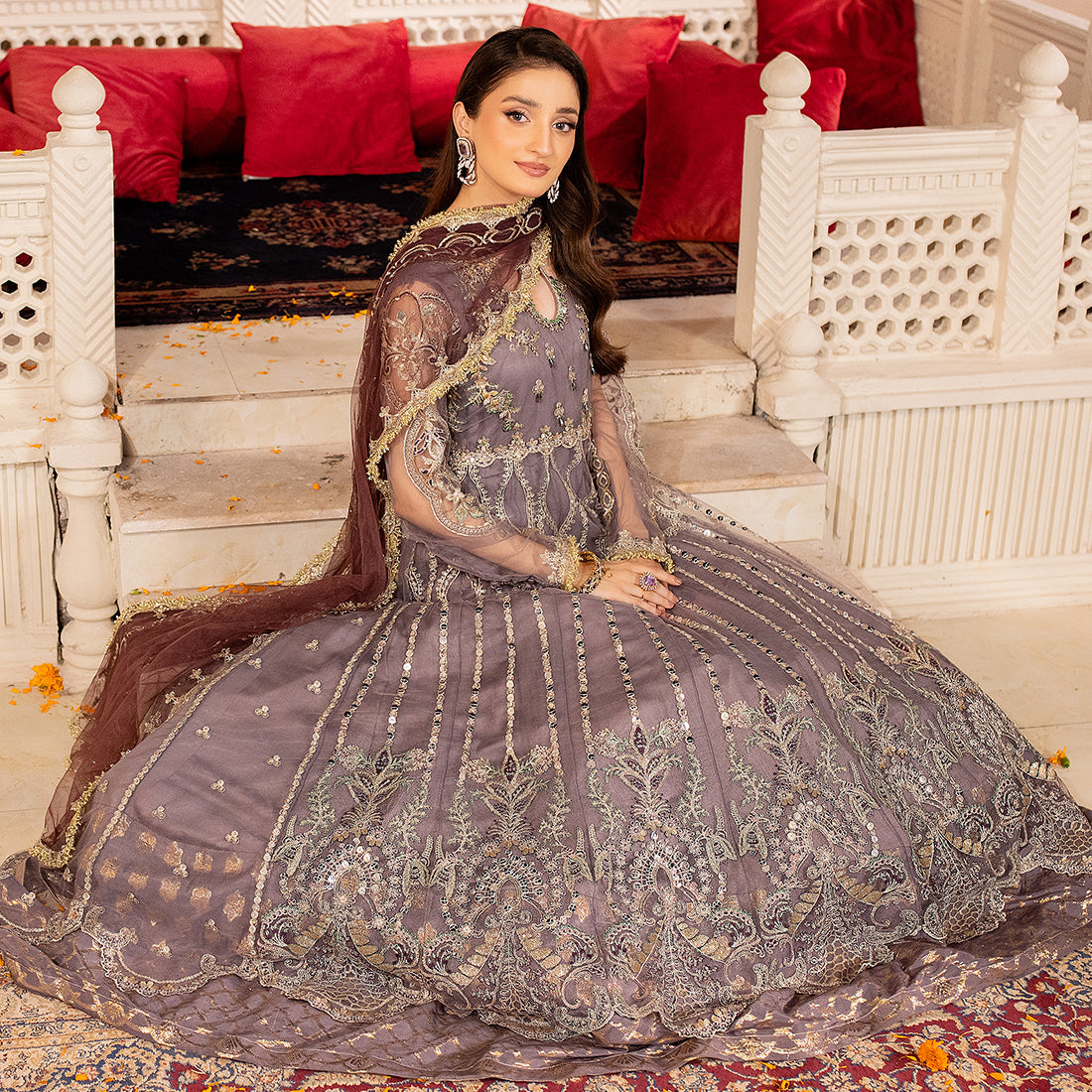 ZR-2449 | Mauve | 3 PC Zahra Rubab