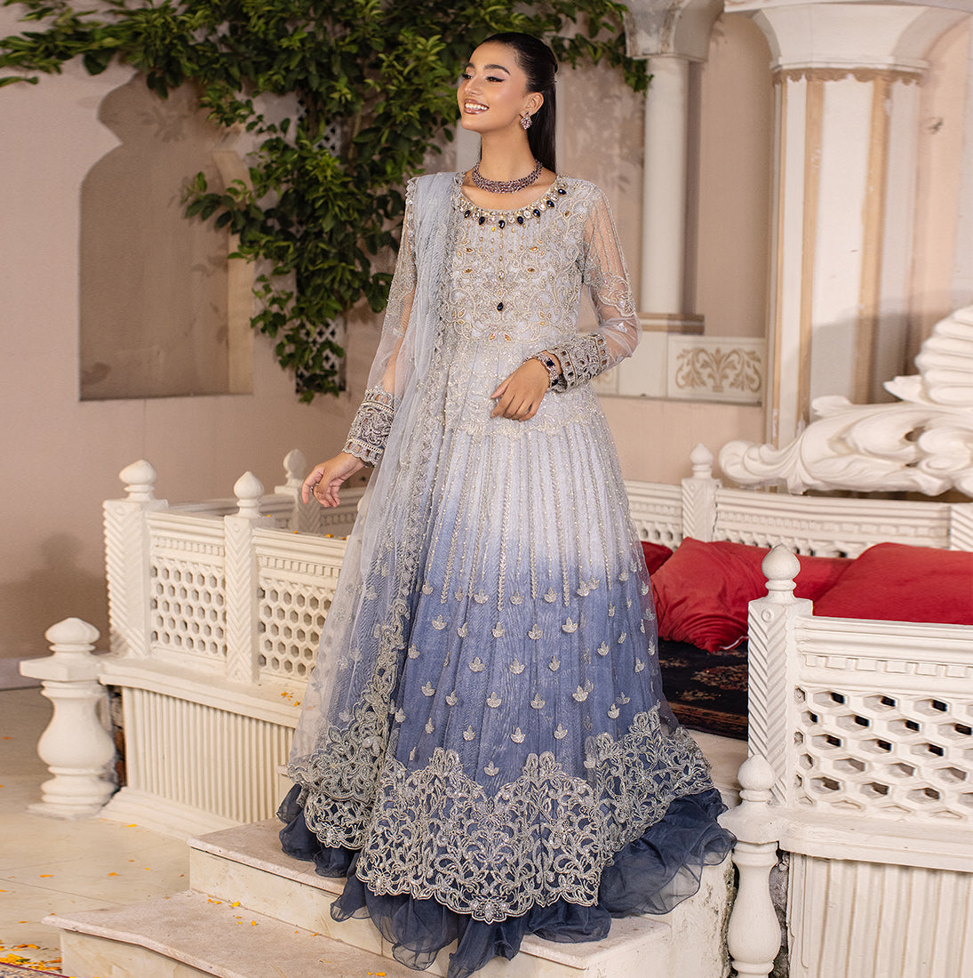 ZR-2450 | Grey | 3 PC Zahra Rubab
