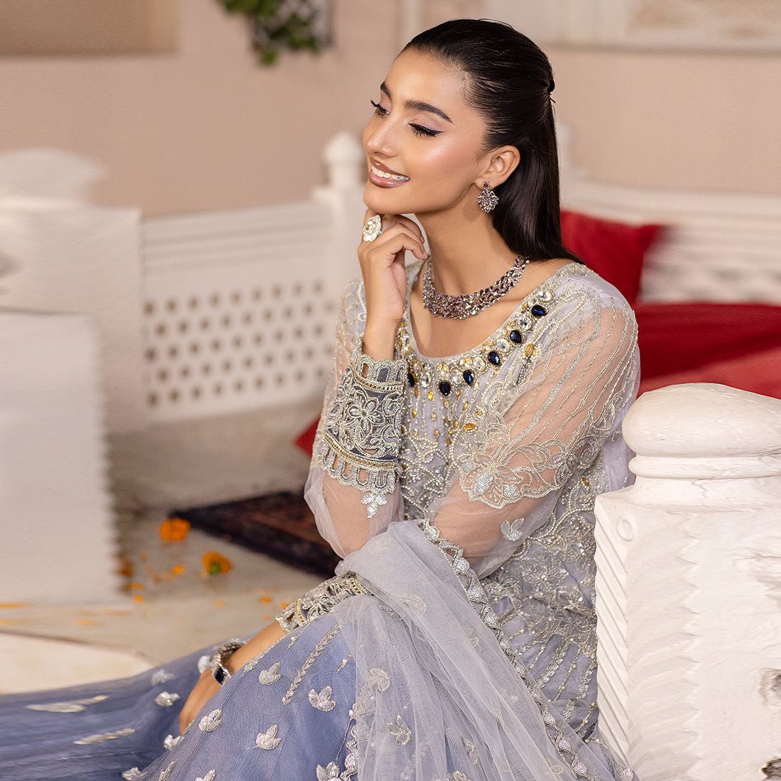 ZR-2450 | Grey | 3 PC Zahra Rubab