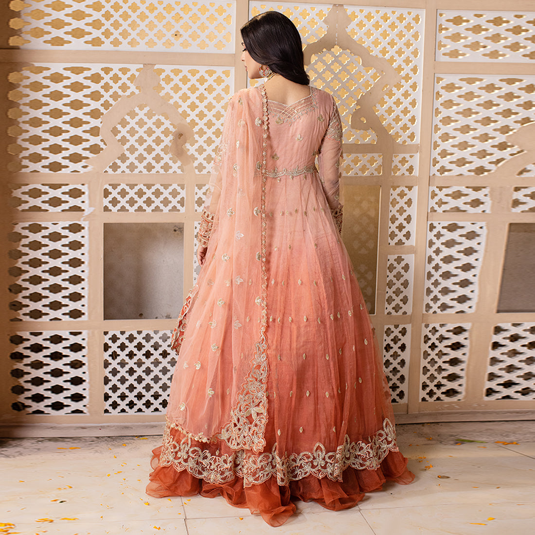ZR-2450 | Peach | 3 PC Zahra Rubab