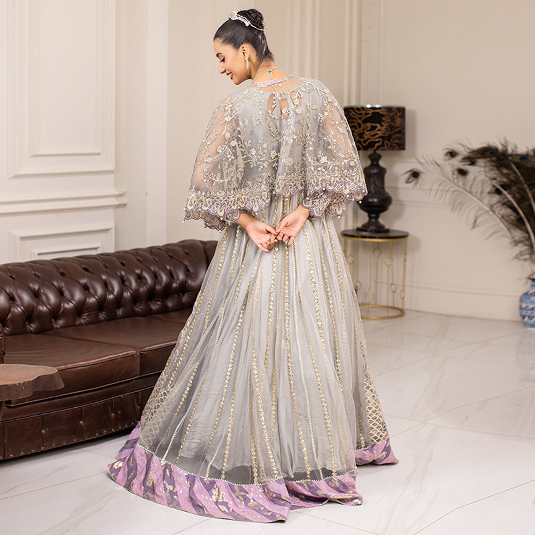 ZR-2448 | Grey | 4 PC Zahra Rubab