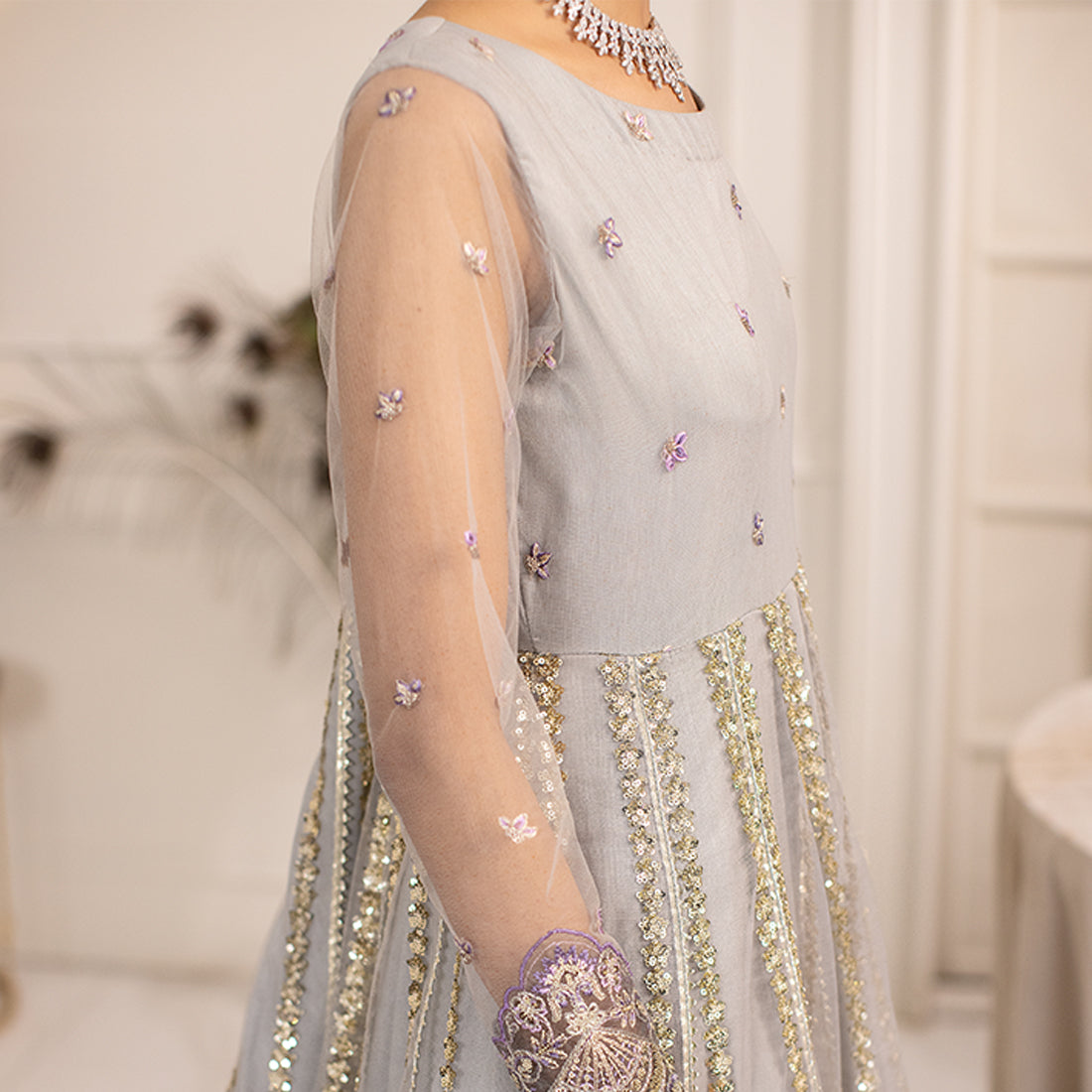 ZR-2448 | Grey | 4 PC Zahra Rubab