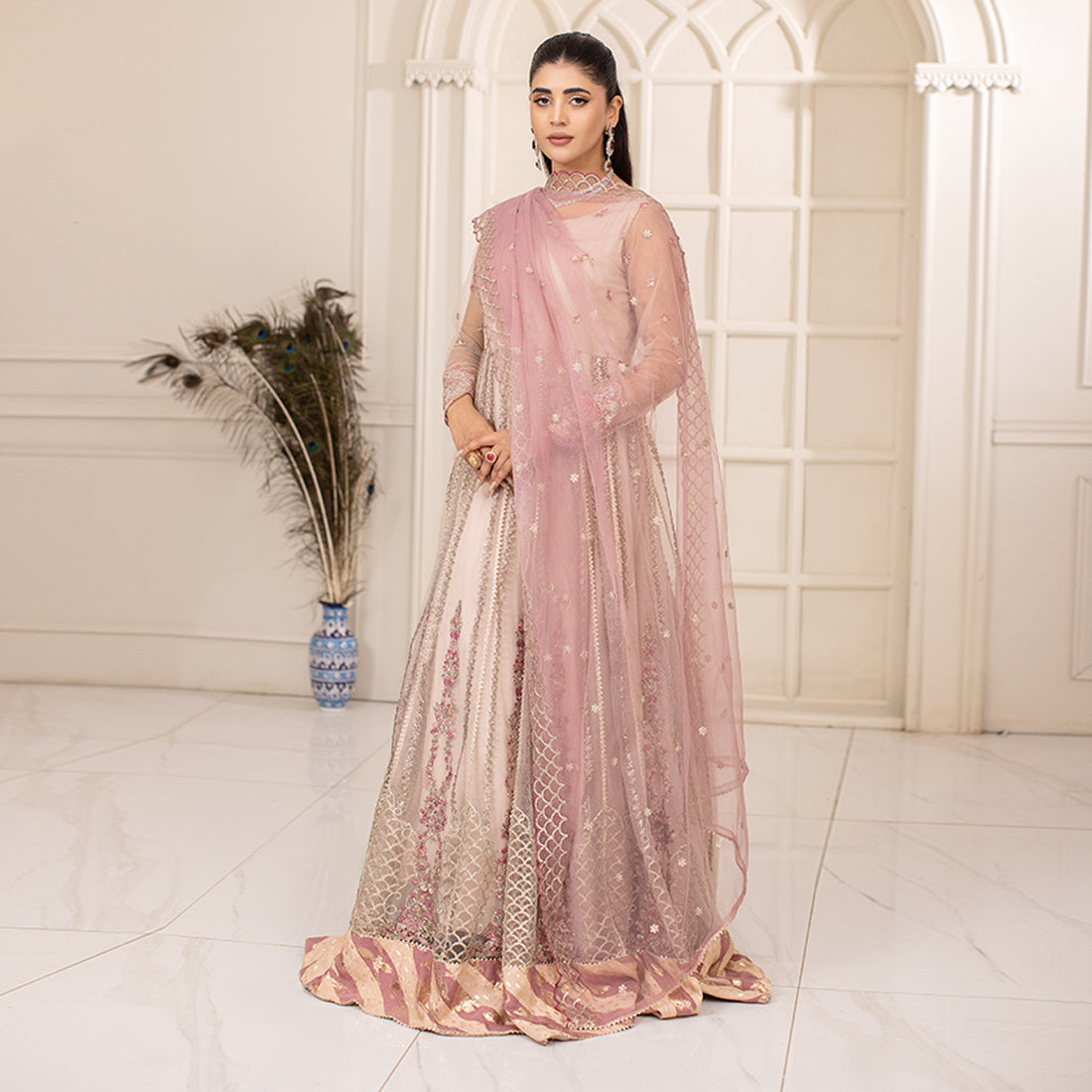 ZR-2448 | Tea Pink | 4 PC Zahra Rubab