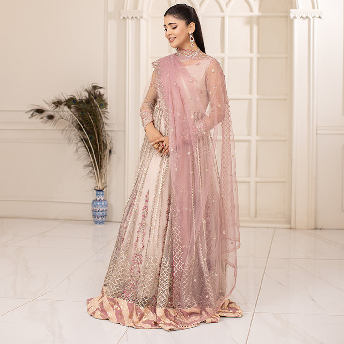 ZR-2448 | Tea Pink | 4 PC Zahra Rubab