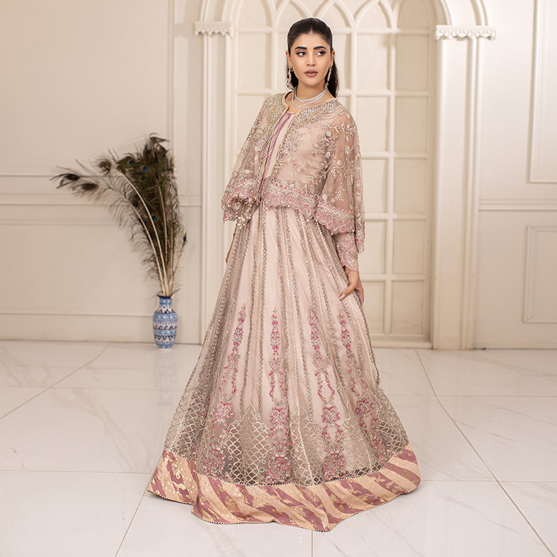 ZR-2448 | Tea Pink | 4 PC Zahra Rubab