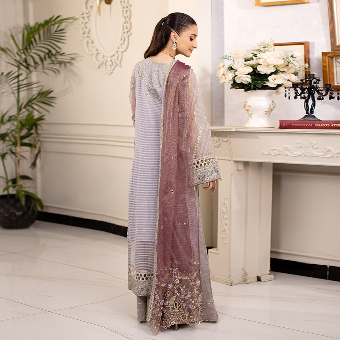 ZR-2445 | Mauve | 3 PC Zahra Rubab