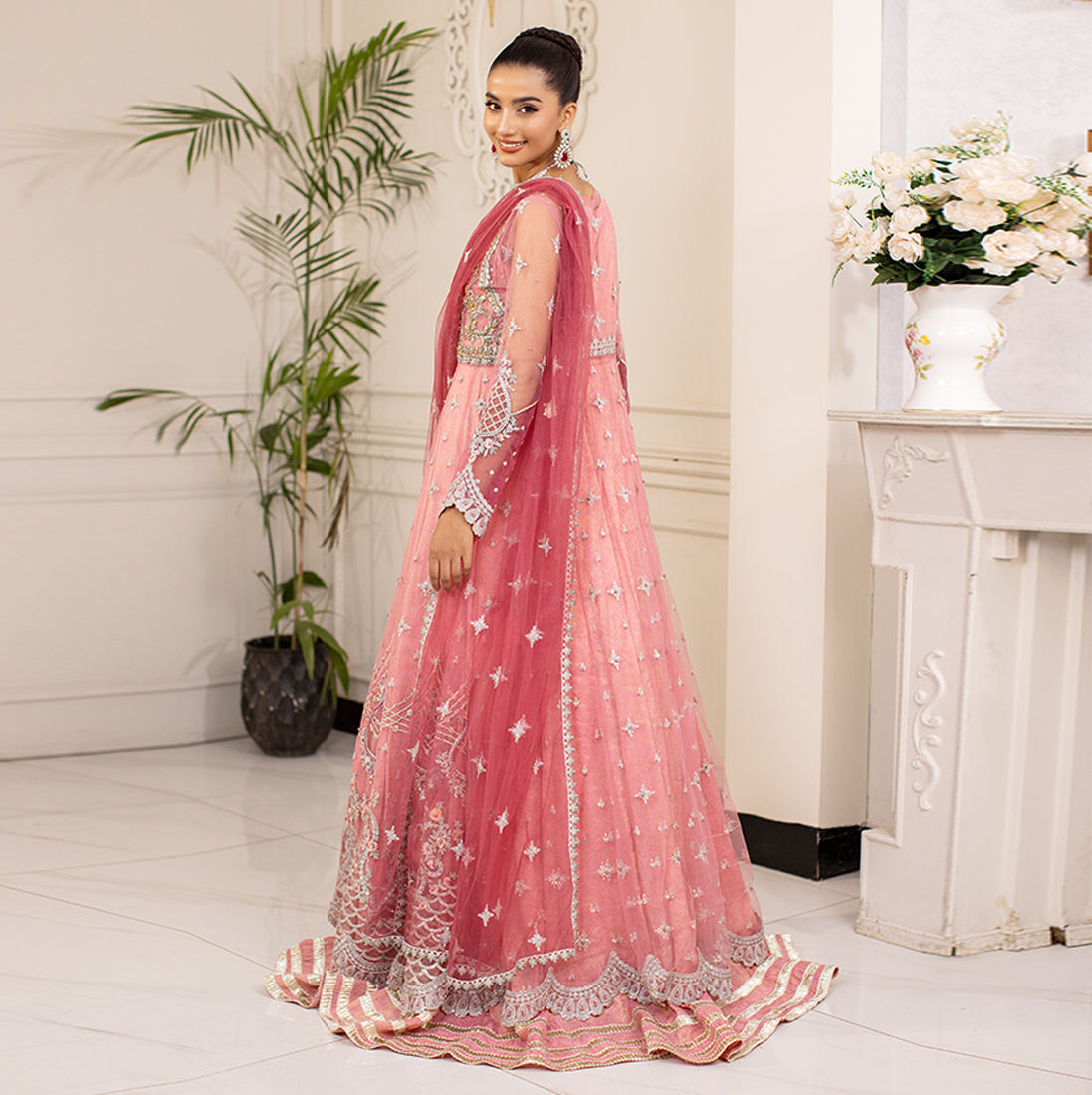 ZR-2446 | Rose | 4 PC Zahra Rubab