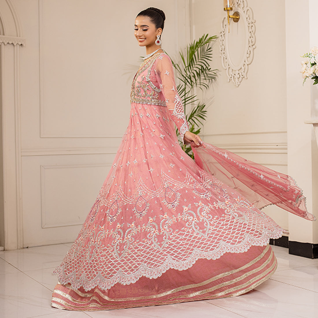 ZR-2446 | Rose | 4 PC Zahra Rubab