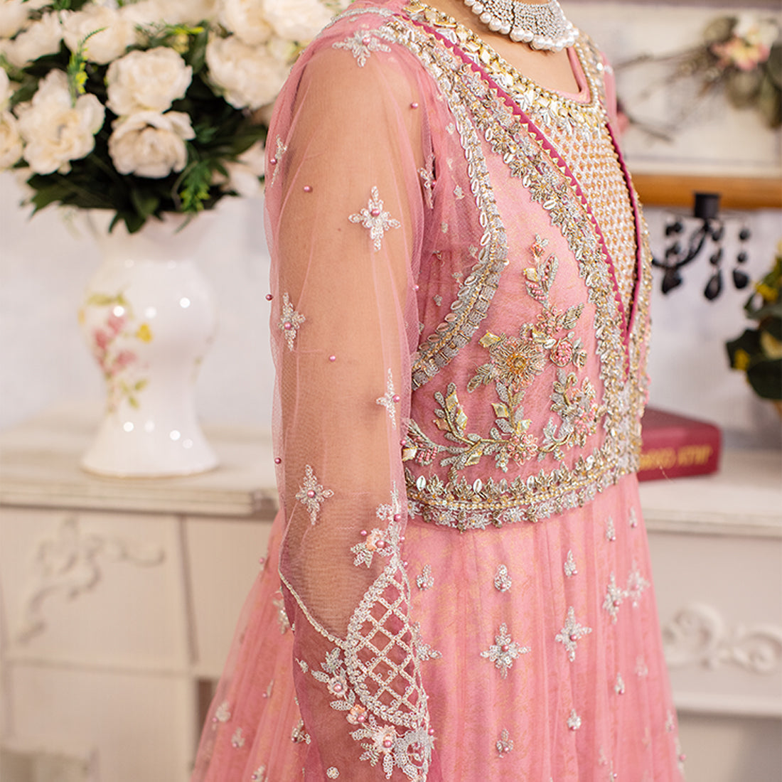 ZR-2446 | Rose | 4 PC Zahra Rubab