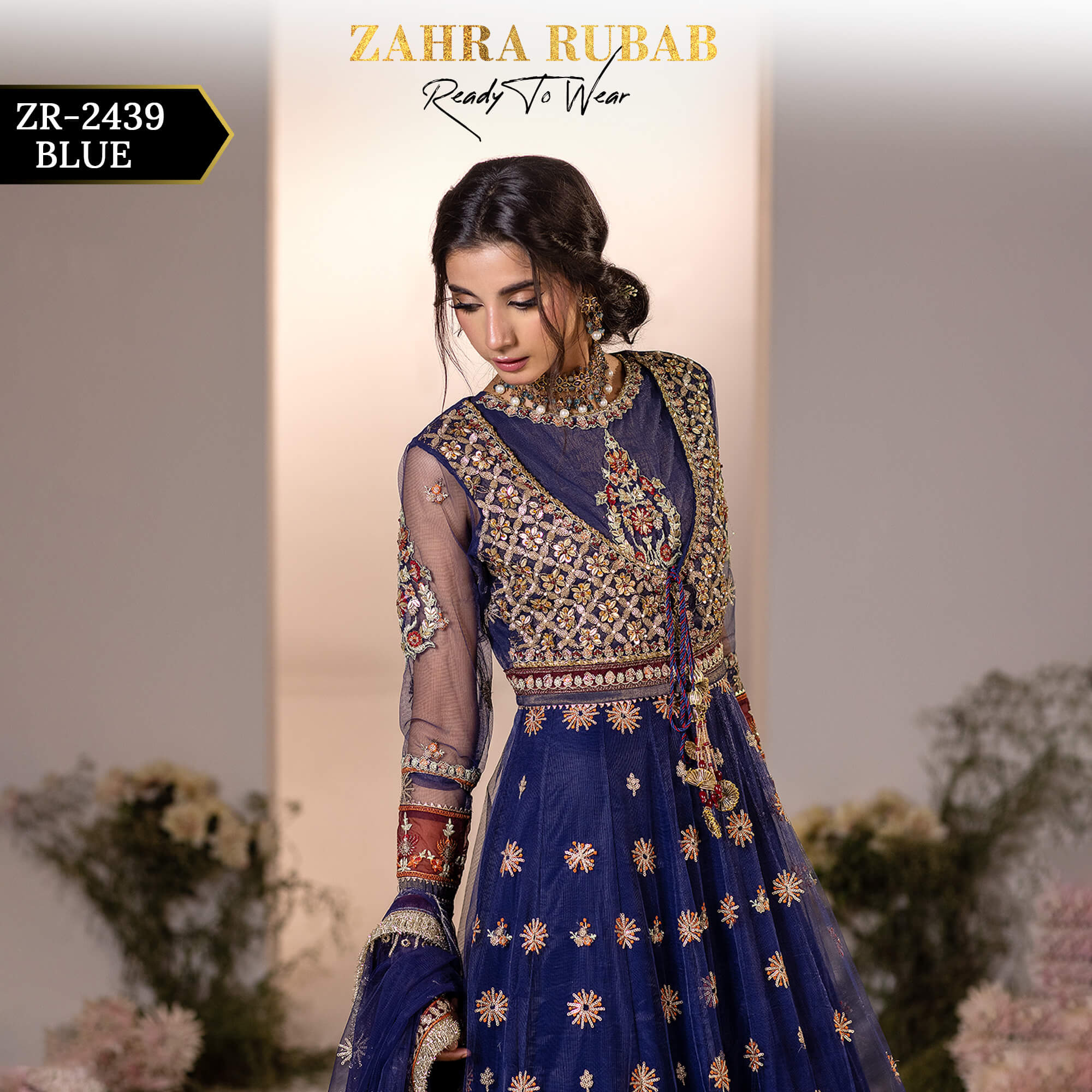 ZR-2439 BLUE Zahra Rubab Afsana