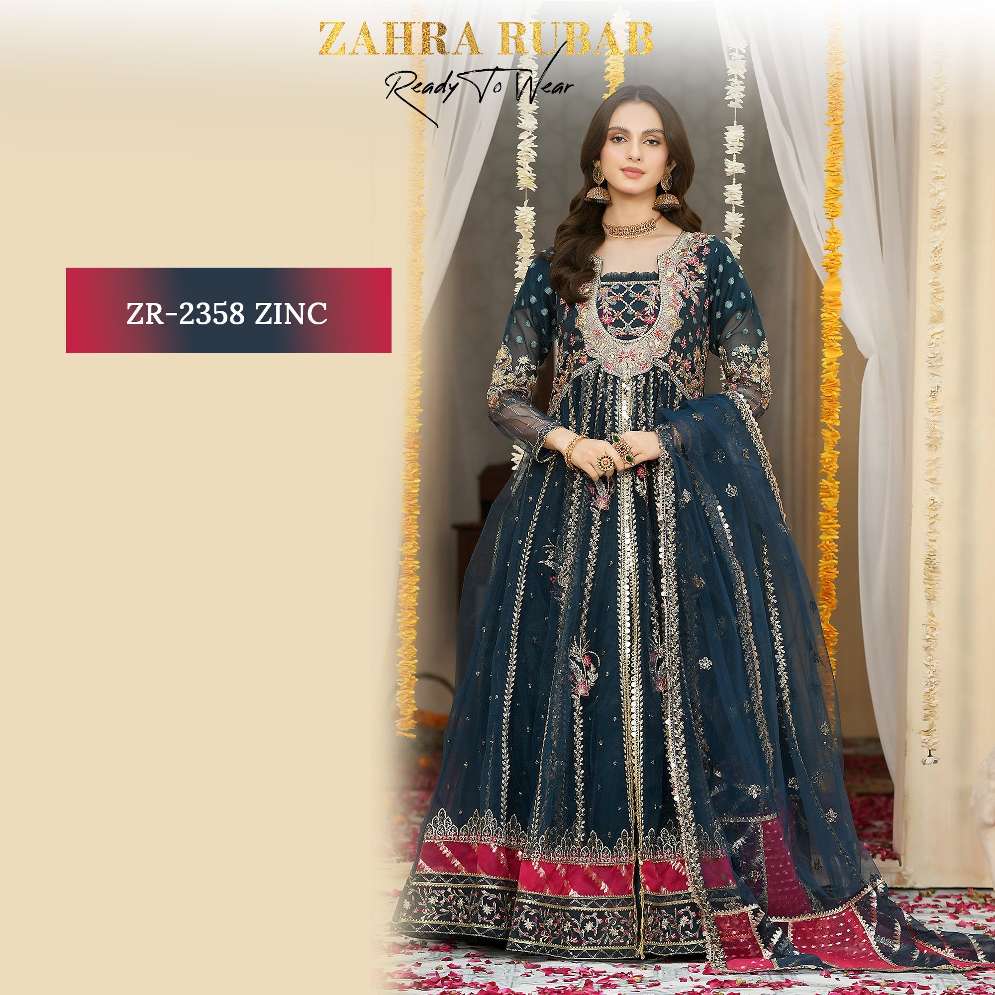 ZR-2358 Zinc Maxi Dress Zahra Rubab fresh
