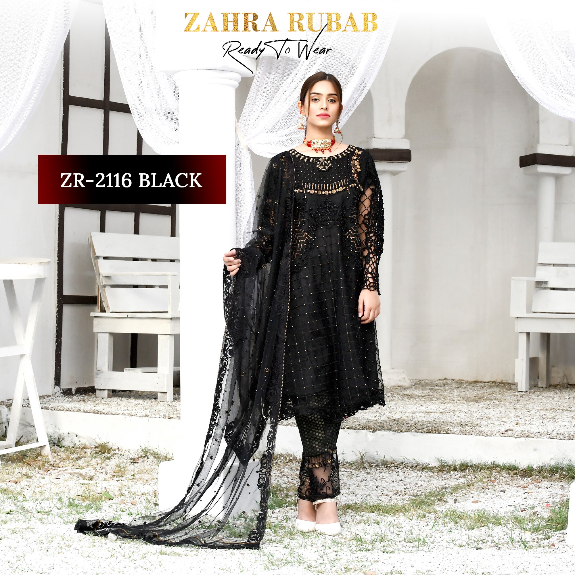 ZR-2116 Black Zahra Rubab Sale