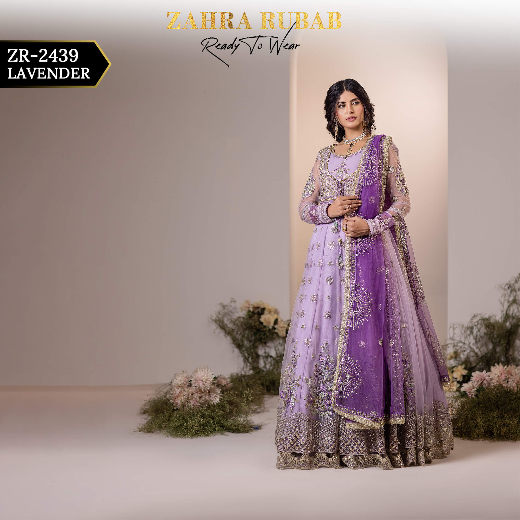 ZR-2439 LAVENDER Zahra Rubab Afsana