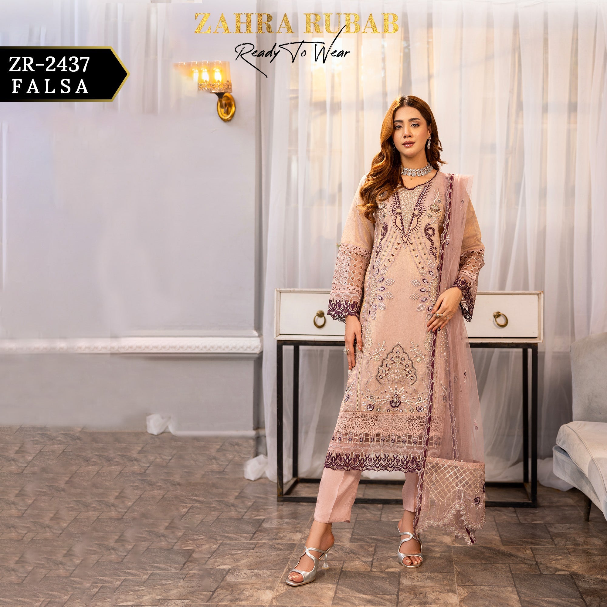 ZR - 2437 Falsa Zahra Rubab Gul Mohar