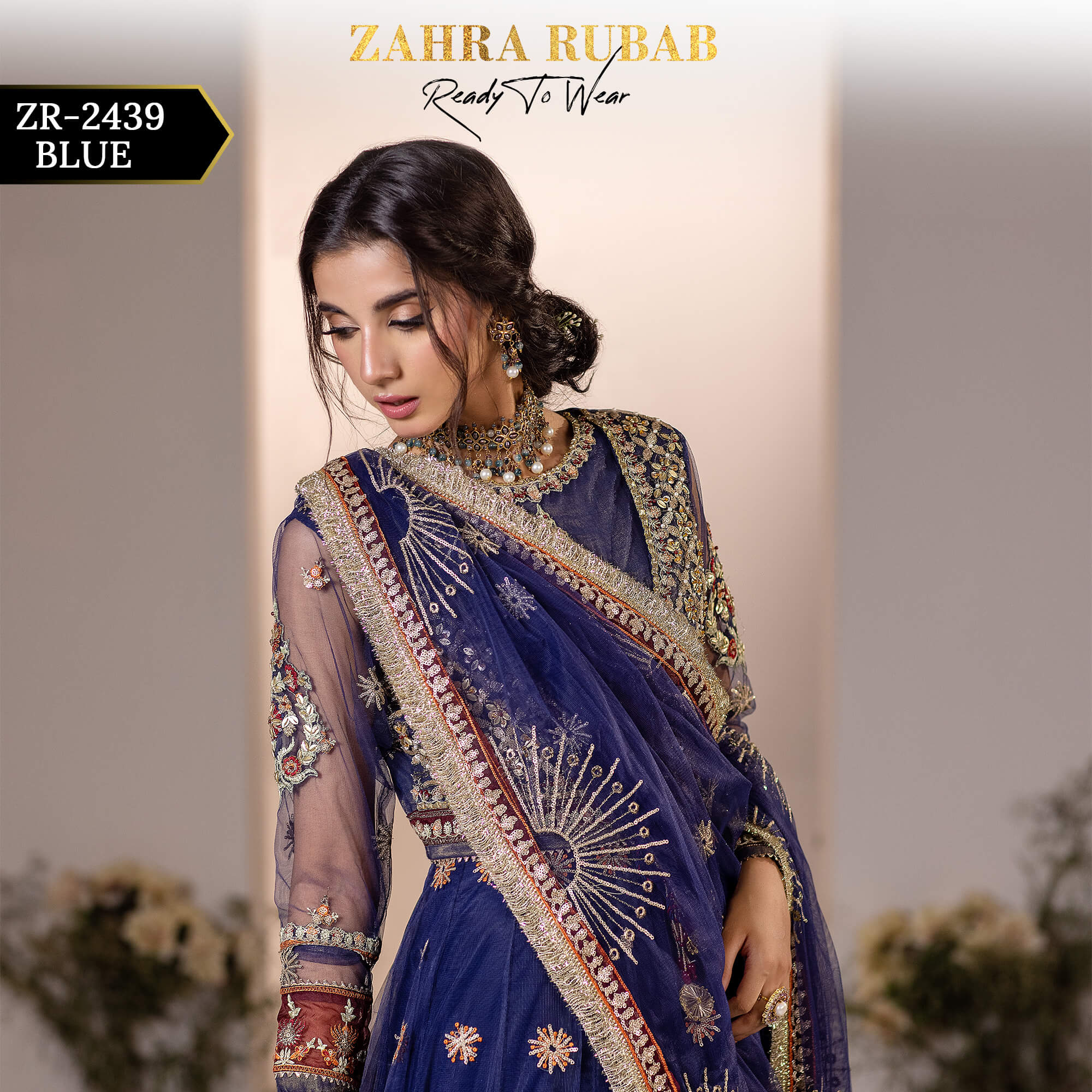 ZR-2439 BLUE Zahra Rubab Afsana